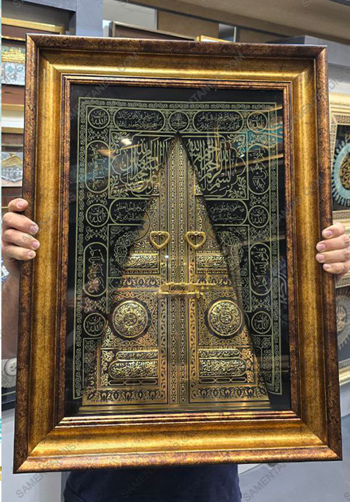 تابلو برجسته سه بعدی درب کعبه