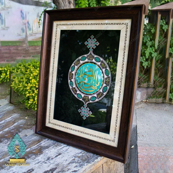 تابلو سه بعدی امام زمان با ورق طلا